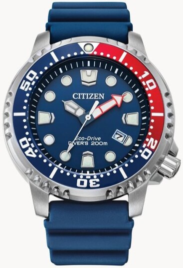 Citizen Herreklokke BN0168 06L Eco Drive Blå/Plast Ø44 mm
