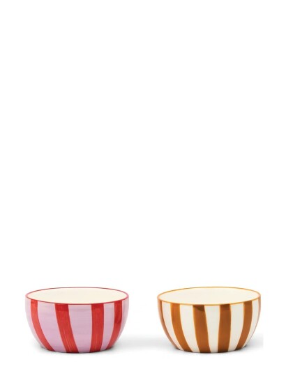 Here"s How Dippskålar The Bella Set Om 2 Ockra & Rost Multi/patterned