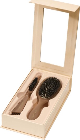 Lenoites Wild Boar Hair Brush with Cleaning Tool Limited Edition