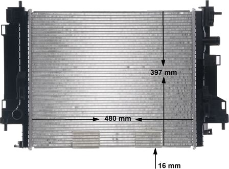 MAHLE CR 2242 000S Radiator motorkjøling MAHLE CR 2242 000S Radiator motorkjøling