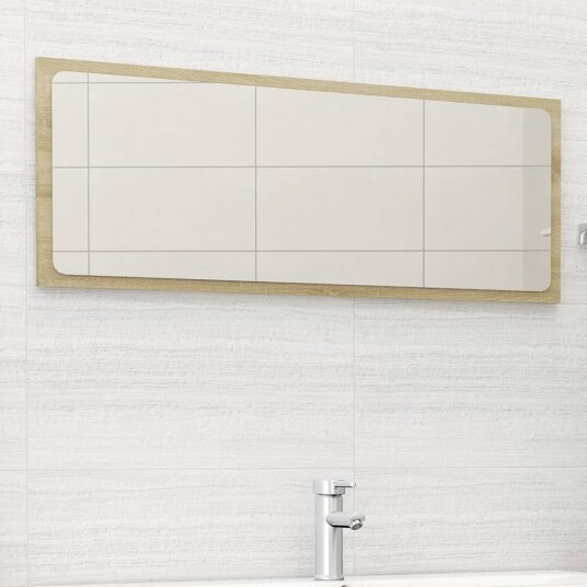 vidaXL Baderomsspeil sonoma eik 100x1,5x37 cm sponplate