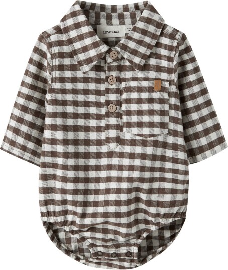 Lil"Atelier Nbmnoki Ls Body Shirt Lil   Brown   62