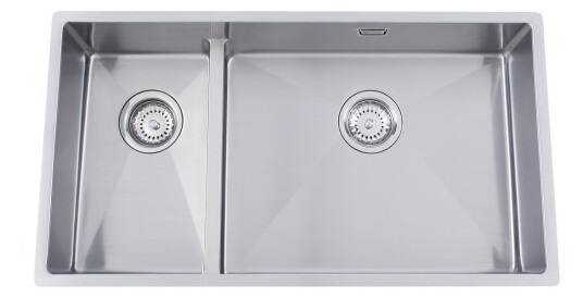 Nordic Tech Radius Kjøkkenvask 795x440 mm, Høyre, Rustfritt Stål