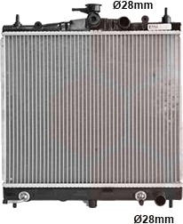 Radiator, motorkjøling VAN WEZEL 13002211
