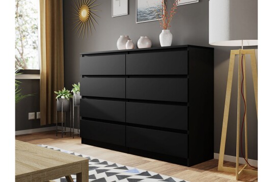 Kommode Charlise 138 cm Svart