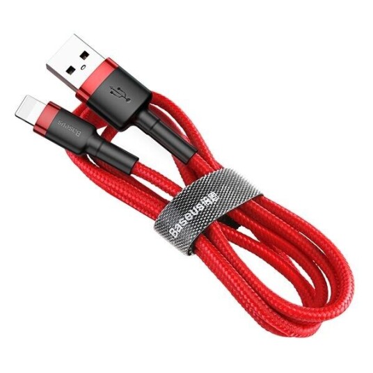 Baseus Cafule USB A til Lightning-kabel 2m Rød