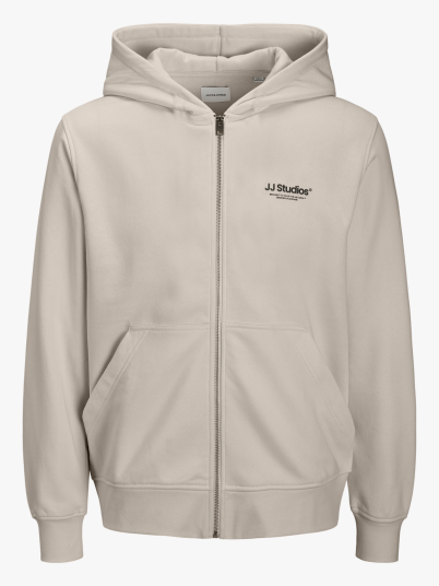 Jack and Jones Junior Soho Sweat Zip Hood Grå 152