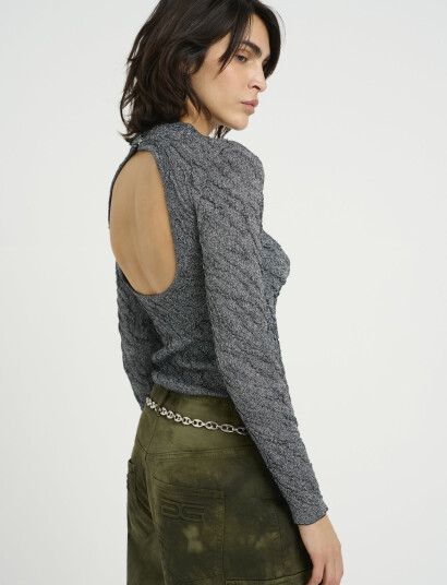 Gestuz Pillagz Ls Blouse - Grey - M Gestuz Pillagz Ls Blouse - Grey - M