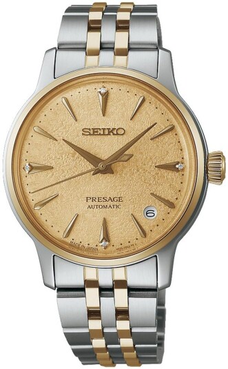 Seiko Dameklokke SRPL64J1 Presage Gull/Gulltonet stål Ø34 mm