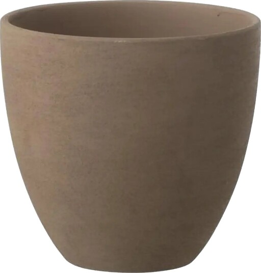 J Line Flowerpot Round Pottery Tau M   Brown   H19CM