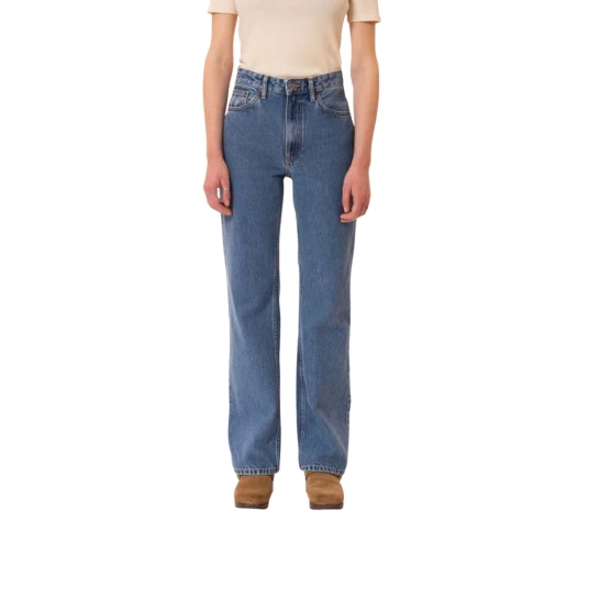 Nudie Jeans Dame Jeans Blå W28 L32,