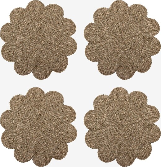 Bloomingville Elin Placemat BROWN Ø 38 cm