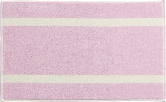 Stripe Badematte Cool Pink