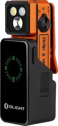 Olight Lommelykt Oclip 2 Ultra Premium 580 lm/92 mm/Oppladbar Oransje