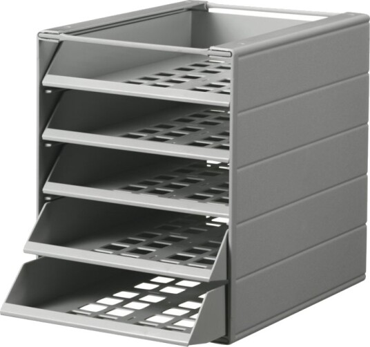 Brevbakkesystem Durable Idealbox Basic C4 Grå Med 5 Rum