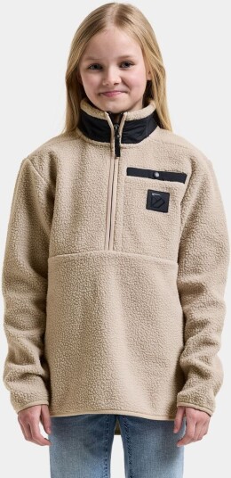 Didriksons Joule Halvzip Fleecegenser til Barn - Beach Beige - 170