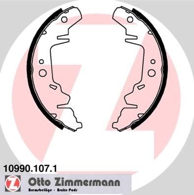 Bremsesko sett ZIMMERMANN 10990.107.1 Bremsesko sett ZIMMERMANN 10990.107.1