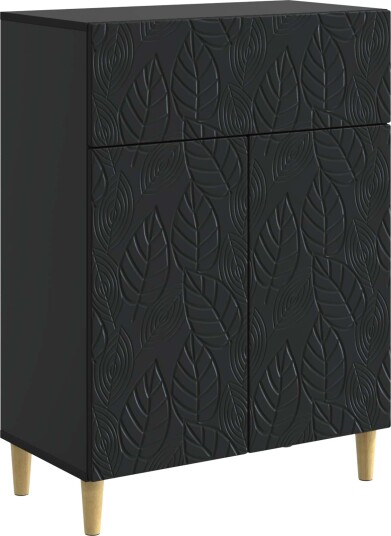Serviesskap Svart 66 x 34,5 x 90 cm Konstruert tre Serviesskap Svart 66 x 34,5 x 90 cm Konstruert tre