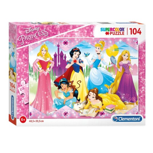 Clementoni Disney Princess 104 Stykker Tegneserier 6 År