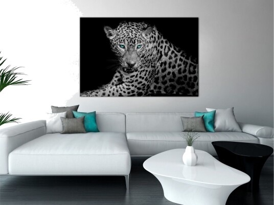 Tavle Leopard Portrait 1 Part Wide 90X60 Artgeist sp. z o. o.