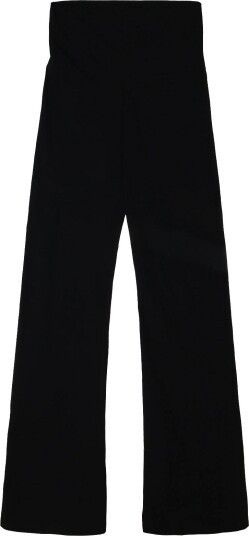 Mango Teen Fold Over Waist Leggings   BLACK   S