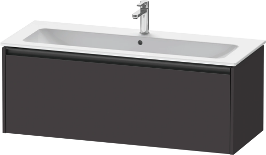 Duravit Ketho.2 Servantskap 1 Skuff 1210x480 mm Grafitt Matt