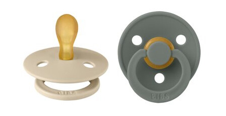 BIBS® Smokk Colour Symmetrisk smokk Vanilje/Furu 0-6 måneder, 2 stk.