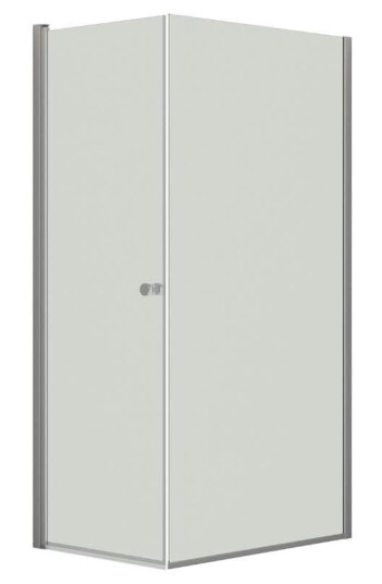 Dansani Match A+D Dusjhjørne Kombi (dør+Vegg) Sateng / 70x120cm Klart Glass