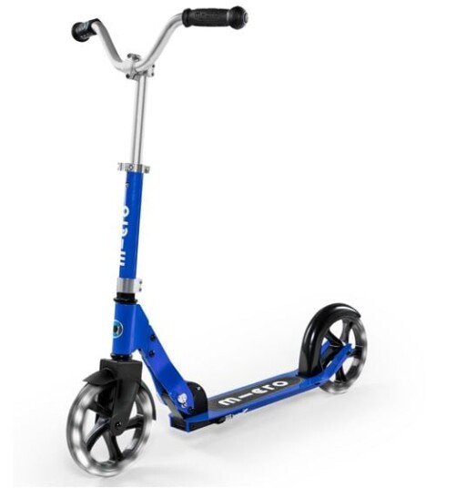Micro Cruiser LED Blue Sparkesykkel Barn med store LED hjul
