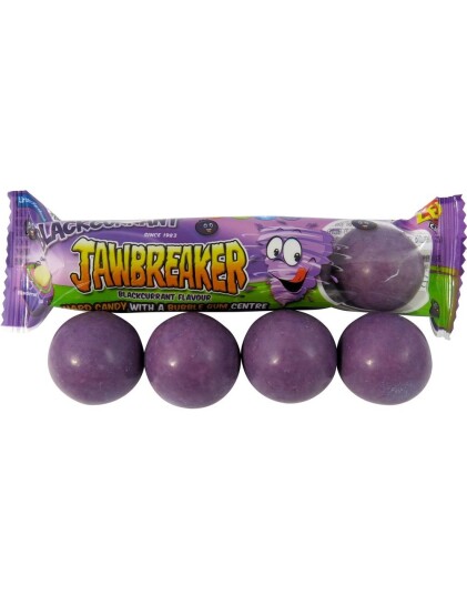 4 pk Zed Jawbreaker med Solbærsmak og Kjerne av Tyggegummi 33g 4 pk Zed Jawbreaker med Solbærsmak og Kjerne av Tyggegummi 33g