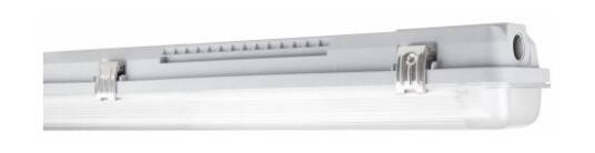 Ledvance Damp Proof armatur til 2xT8 LED rør, 600 mm, grå
