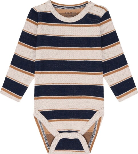 Hust and Claire Body I/e HCBuster Fransk Oak Hust and Claire 2 år (92) Langermet Body Beige Blå Brun Marineblå