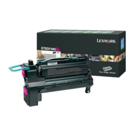 Lexmark X792X1MG Tonerkassett magenta 20.000 sider Lexmark X792X1MG Tonerkassett magenta 20.000 sider