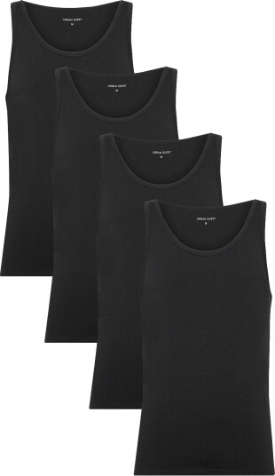 URBAN QUEST | 4 Pack Men Bamboo Tank Top | S