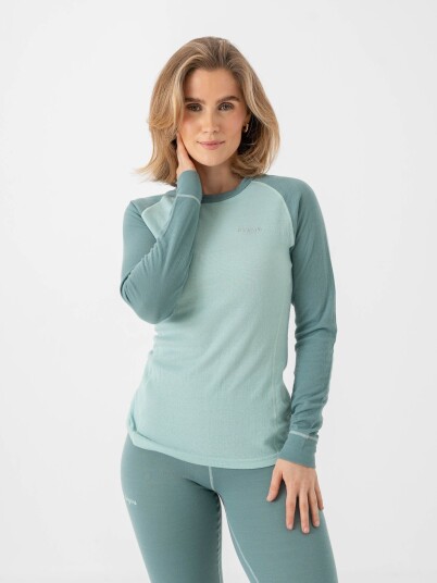 Bergans Inner:Dual Merino Long Sleeve Women Blå M Bergans Inner:Dual Merino Long Sleeve Women Blå M