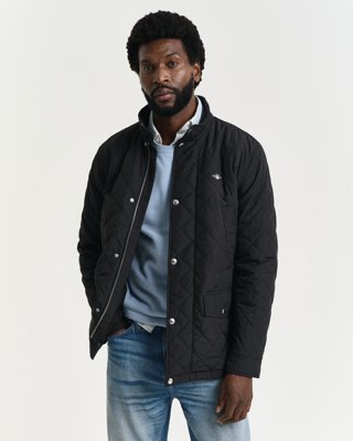 Quilted windcheater jakke BLACK L Quilted windcheater jakke BLACK L