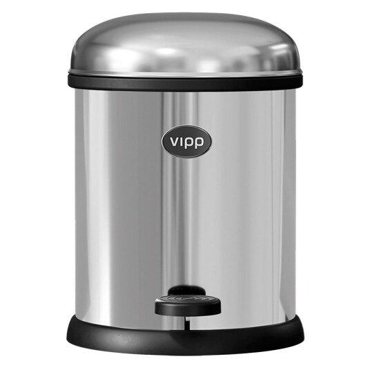 Vipp 12 Pedalbøtte Rustfritt Stål 3 L