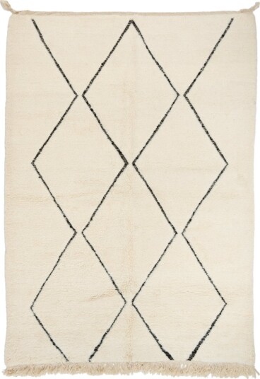 Kelim teppe Marokkansk Beni Ourain 205 x 290 cm Størrelse: 205 x 290 cm
