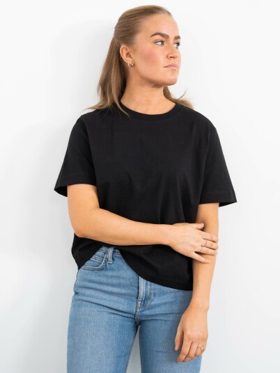 Selected Femme Essential Short Sleeve Boxy Tee Sort M