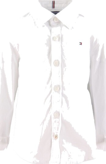 Tommy Hilfiger Solid Stretch Poplin Shirt L/S - White - 176
