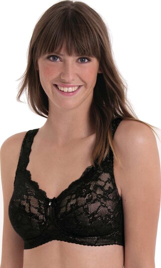 Rosa Faia BH Bobette Comfort bra Svart nylon G 80 Dame