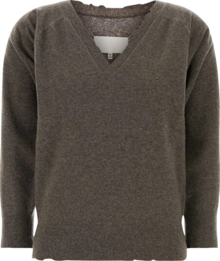 Maison Margiela Dame Strikkevarer Brun M,