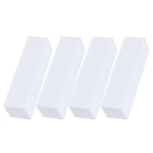 Perfekta Naglar: 4-Pack Block Nagelfilar för Form & Förlängning