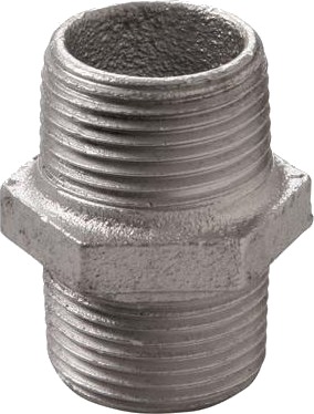 Brystnippel Galvaniseret 1 1/4