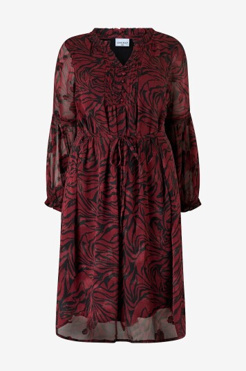 Zhenzi   Kjole Zh tula 1122 L/S   Rød