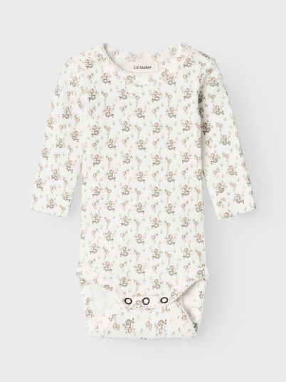 Lil- Atelier Gago Long Sleeve Slim Body Hvit 68 Lil- Atelier Gago Long Sleeve Slim Body Hvit 68