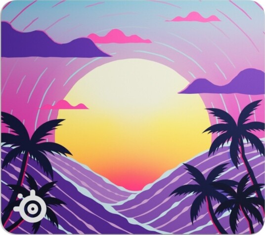 SteelSeries QcK Neon Sunset Gamingmusematte L 67309