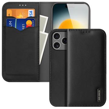 Dux Ducis iPhone 17 Pro Max Hivo Lommebok deksel I Lær   Svart