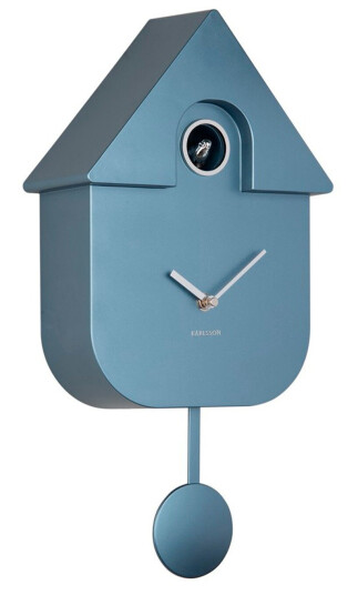 Karlsson Cuckoo Metallic Veggklokke KA5867DB   Unisex Kvarts urverk