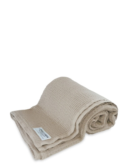 Lovely Linen Lovely Cotton Blanket - Cream - 220X240CM Lovely Linen Lovely Cotton Blanket - Cream - 220X240CM